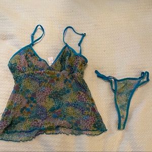 Victoria Secret Sexy Set Mesh Tank & Thong